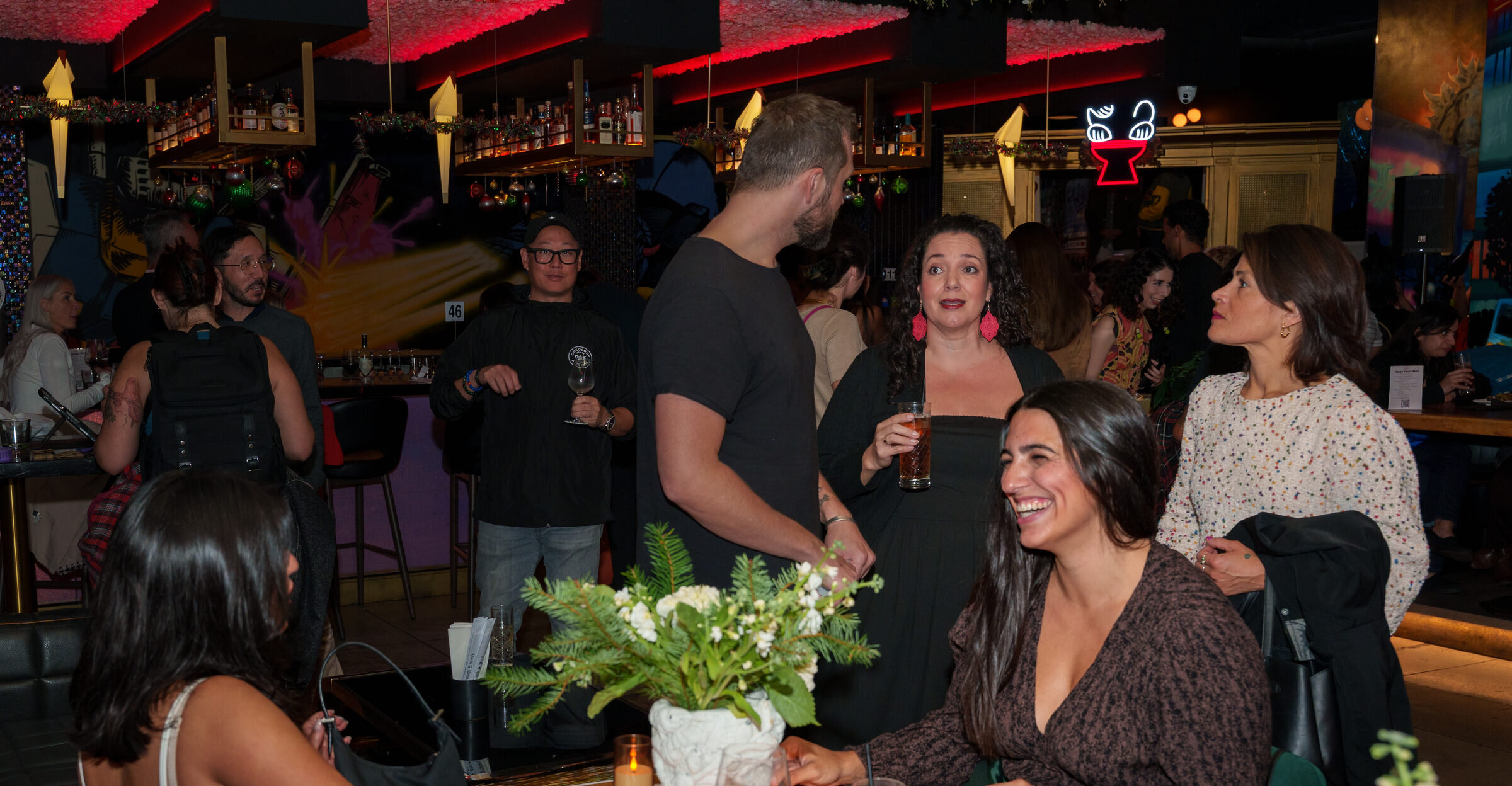 Intimate private celebration dinner at Cloak & Petal in Little Italy San Diego