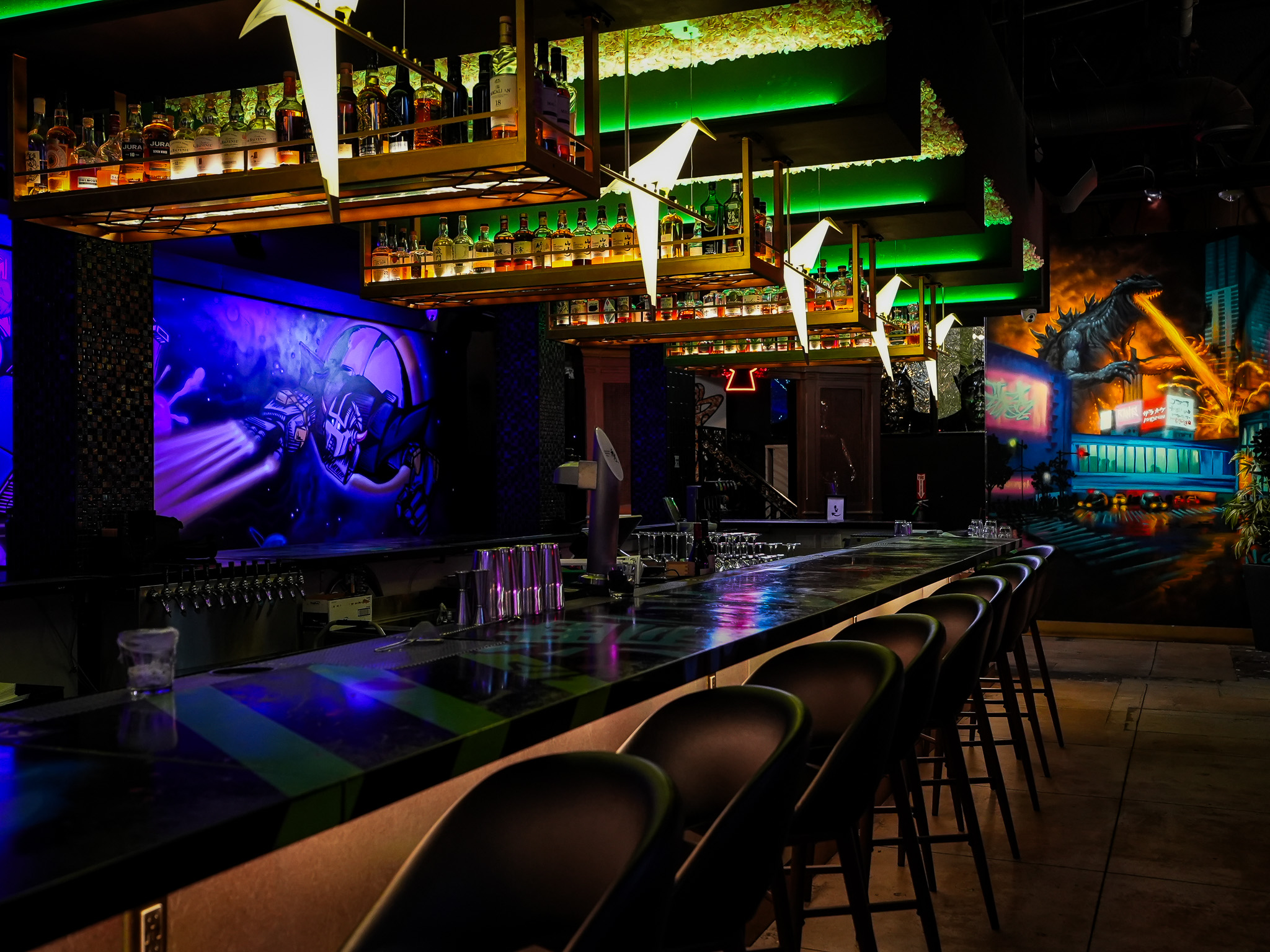 Cloak & Petal restaurant atmosphere — San Diego Japanese fusion dining